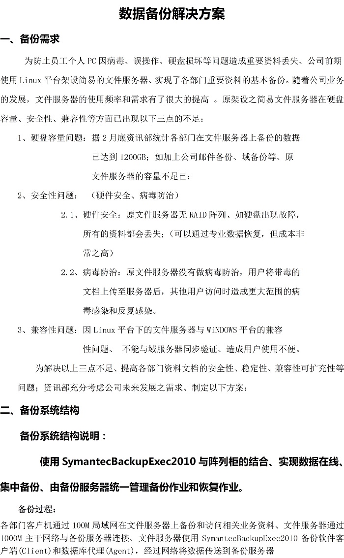 数据备份解决方案(图1)